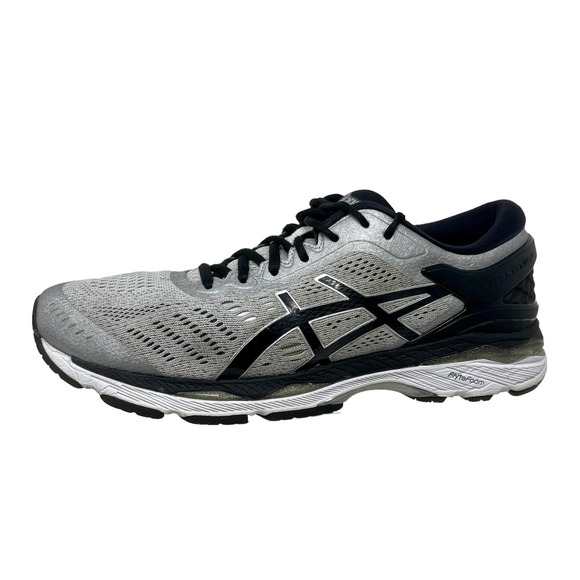 Asics Other - ASICS Gel-Kayano 24 Mens Sz 9 Silver Black Running Shoes 679:I.8.6